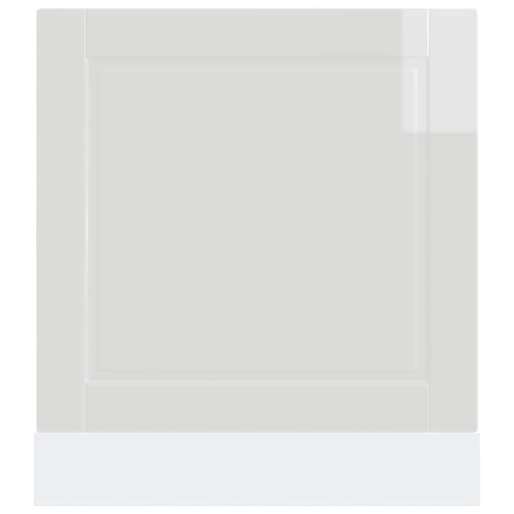 Panel Na Myčku "Porto" Bílý Vysoký Lesk 60X1,5X67 Cm Kompozit Bílá S Vysokým Leskem