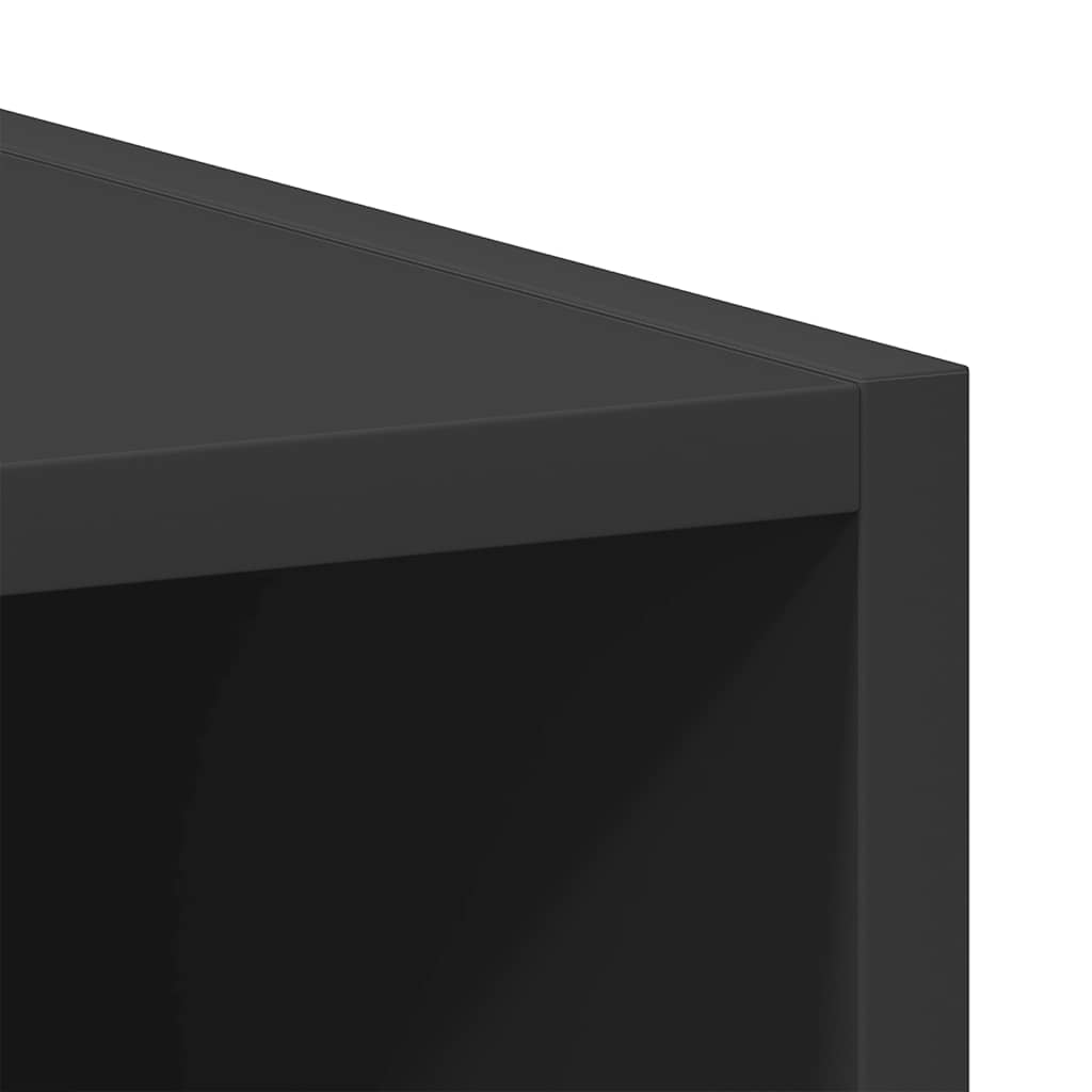 Horní Skříňka Černá 40X29,5X60 Cm Dřevotříska Černá