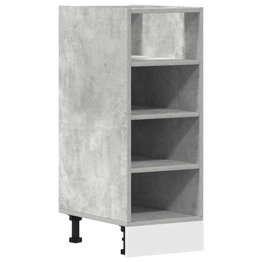 Spodní Skříňka Betonově Šedá 30X44,5X81,5 Cm Dřevotříska Betonová Šedá