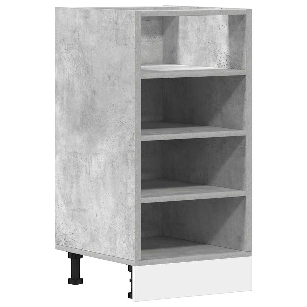 Spodní Skříňka Betonově Šedá 40X44,5X81,5 Cm Dřevotříska Betonová Šedá