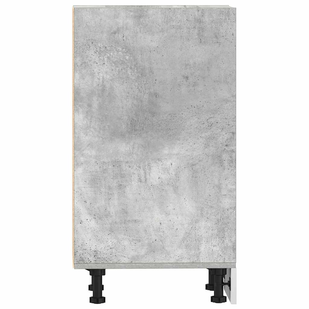 Spodní Skříňka Betonově Šedá 40X44,5X81,5 Cm Dřevotříska Betonová Šedá
