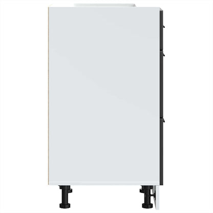 Kuchyňská Spodní Skříňka "Porto" Černý Kompozitní Dřevo Černá