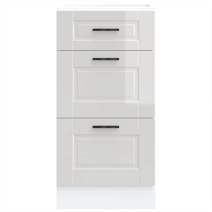 Kuchyňská Spodní Skříňka "Porto" Bílý Vysoký Lesk Kompozit Bílá S Vysokým Leskem