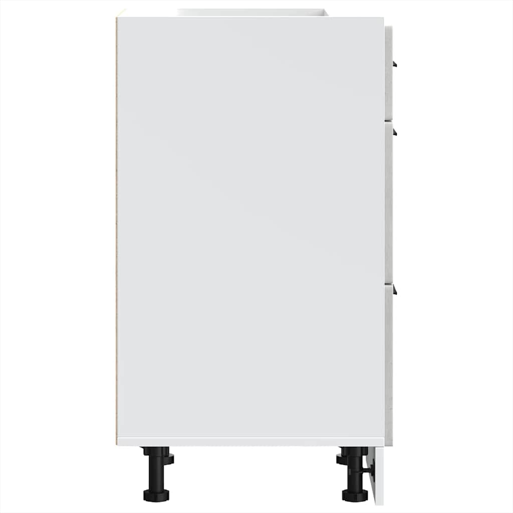 Kuchyňská Spodní Skříňka "Porto" Betonově Šedá Kompozitní Dřevo Betonová Šedá