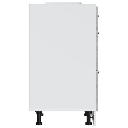 Kuchyňská Spodní Skříňka "Porto" Šedý Sonoma Kompozitní Dřevo Šedá Sonoma