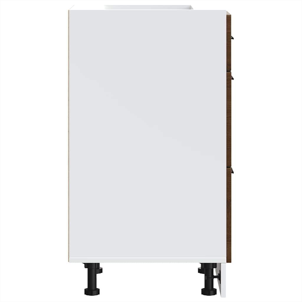 Kuchyňská Spodní Skříňka "Porto" Kompozitní Dřevo Hnědý Dub