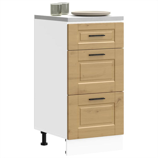 Kuchyňská Spodní Skříňka "Porto" Kompozitní Dřevo Dub Artisan