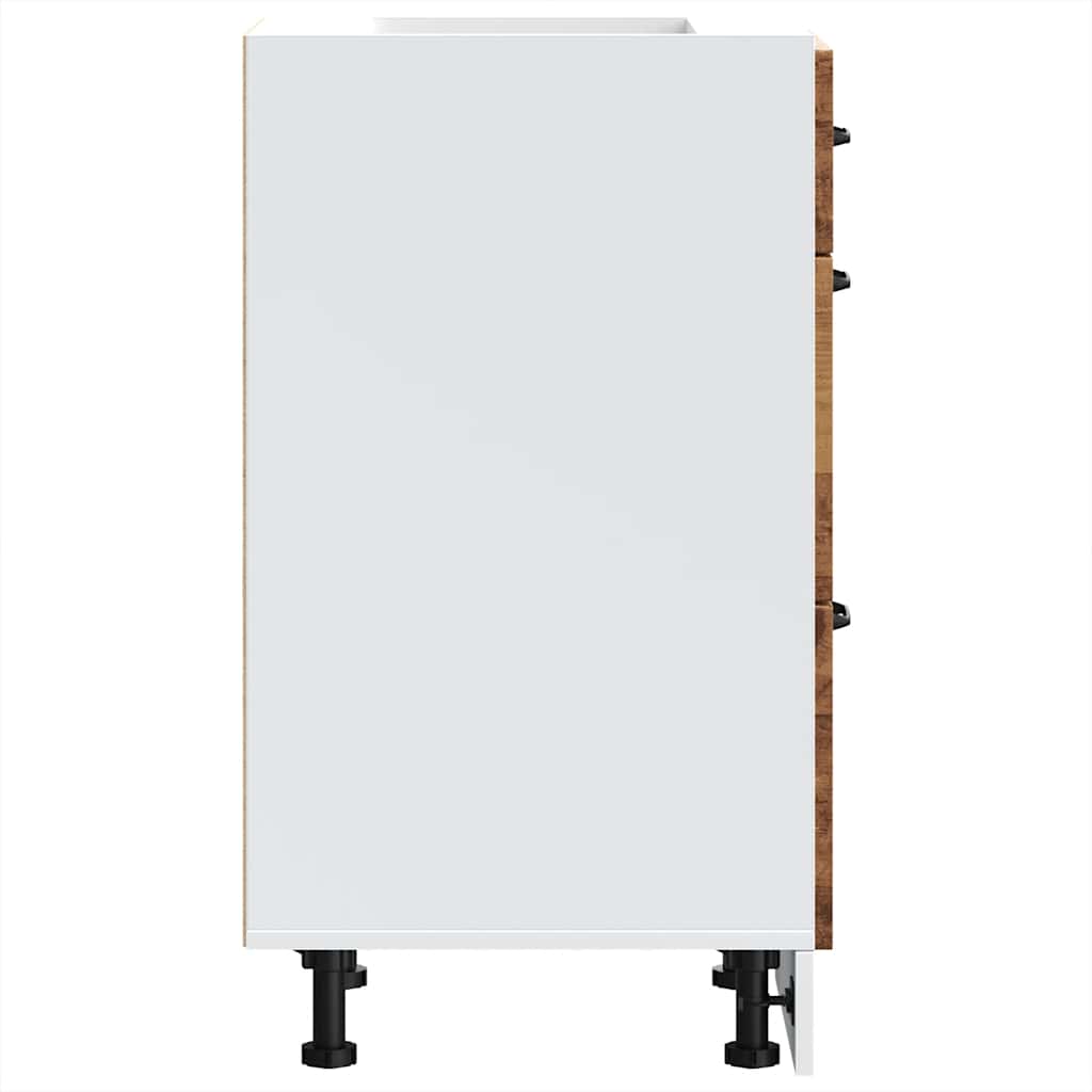 Kuchyňská Spodní Skříňka "Lucca" Kompozitní Dřevo Staré Dřevo