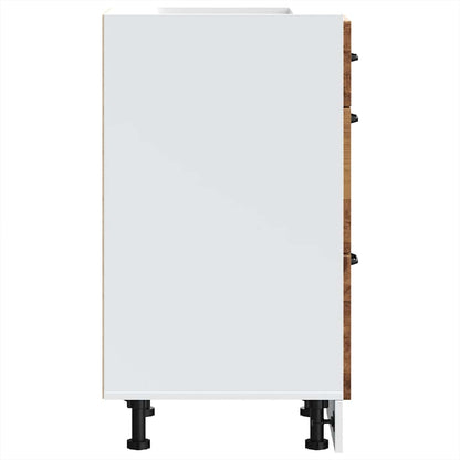 Kuchyňská Spodní Skříňka "Lucca" Kompozitní Dřevo Staré Dřevo