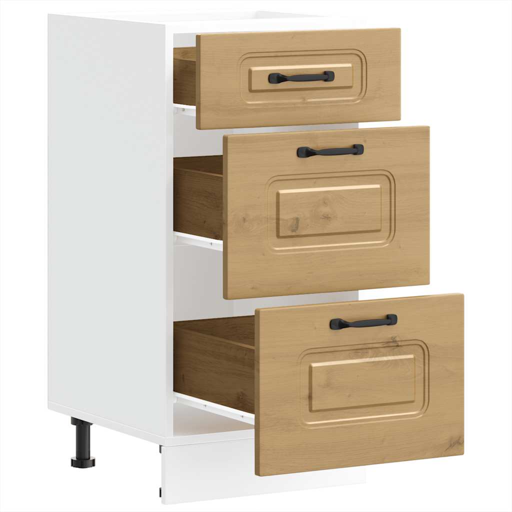 Kuchyňská Spodní Skříňka "Kalmar" Kompozitní Dub Artisan