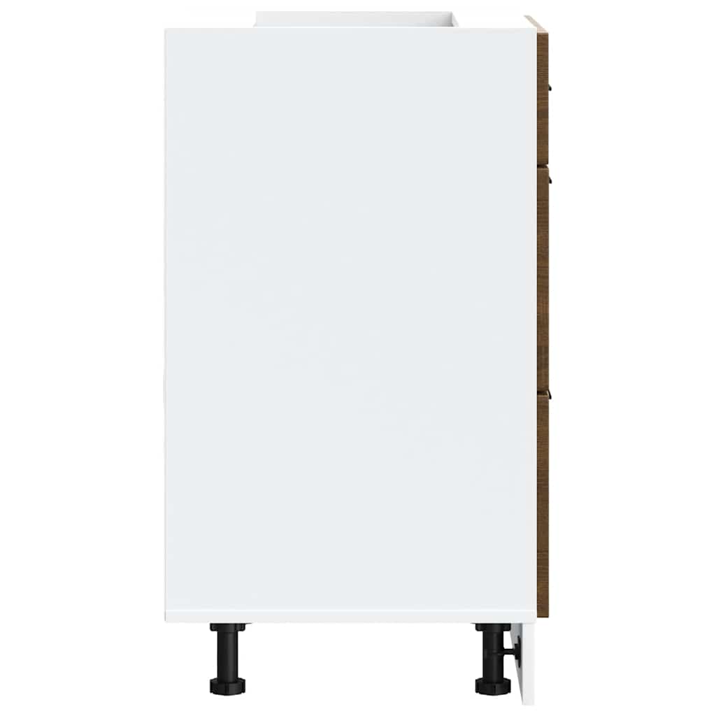 Kuchyňská Spodní Skříňka "Porto" Kompozitní Dřevo Hnědý Dub