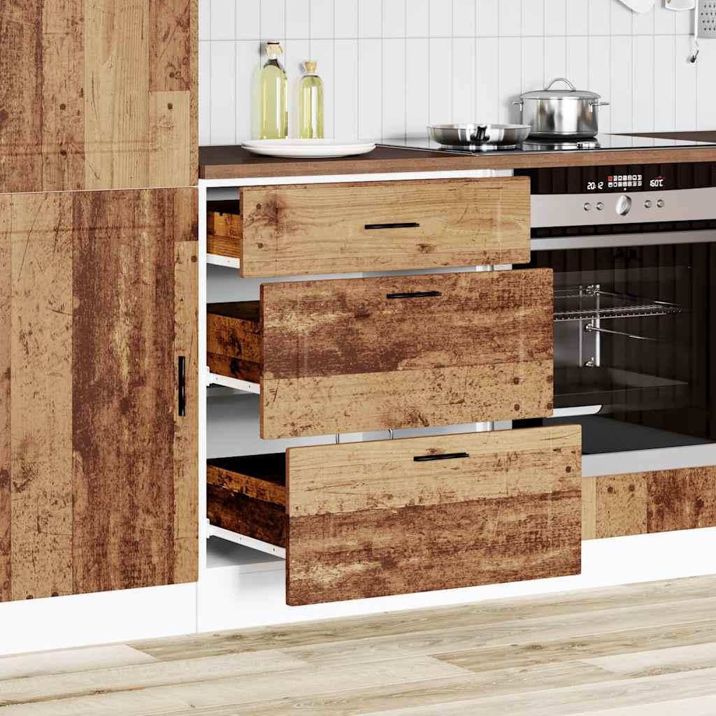 Kuchyňská Spodní Skříňka "Porto" Old Wood Kompozitní Dřevo Staré Dřevo