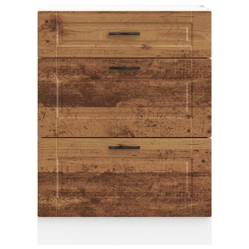 Kuchyňská Spodní Skříňka "Porto" Old Wood Kompozitní Dřevo Staré Dřevo