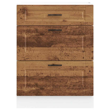 Kuchyňská Spodní Skříňka "Porto" Old Wood Kompozitní Dřevo Staré Dřevo