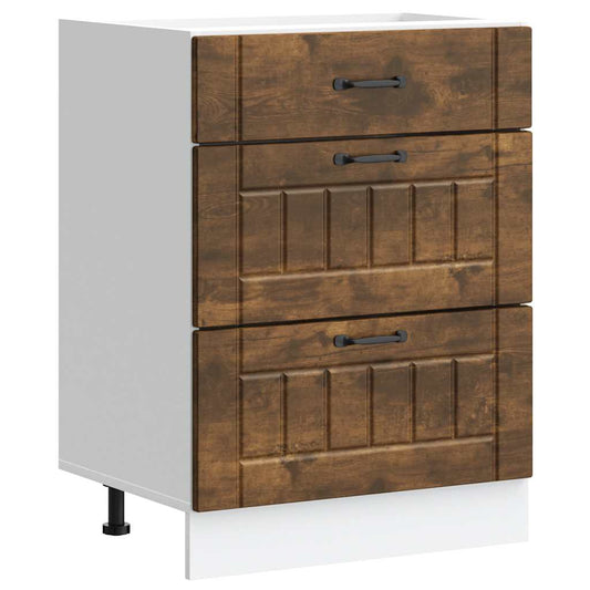 Kuchyňská Spodní Skříňka "Lucca" Kompozitní Dřevo Kouřový Dub