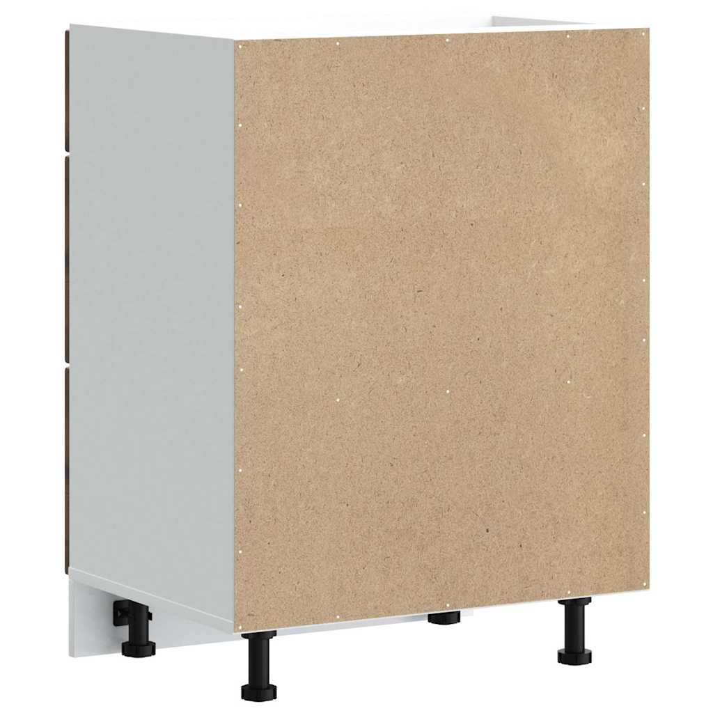 Kuchyňská Spodní Skříňka "Lucca" Kompozitní Dřevo Kouřový Dub