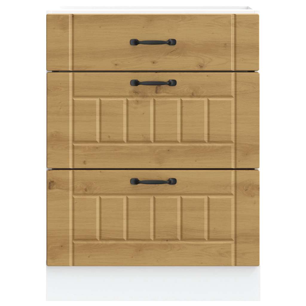 Kuchyňská Spodní Skříňka "Lucca" Artisan Oak Kompozitní Dřevo Dub Artisan