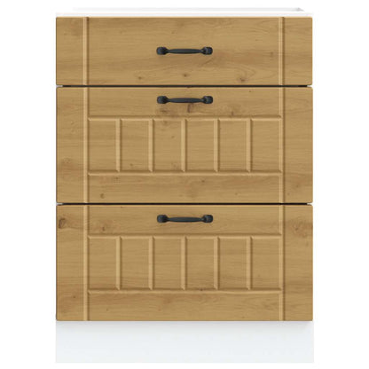 Kuchyňská Spodní Skříňka "Lucca" Artisan Oak Kompozitní Dřevo Dub Artisan