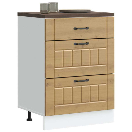 Kuchyňská Spodní Skříňka "Lucca" Artisan Oak Kompozitní Dřevo Dub Artisan