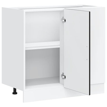 Skříňka Pod Umyvadlo Černá Kompozitní Dřevo Černá