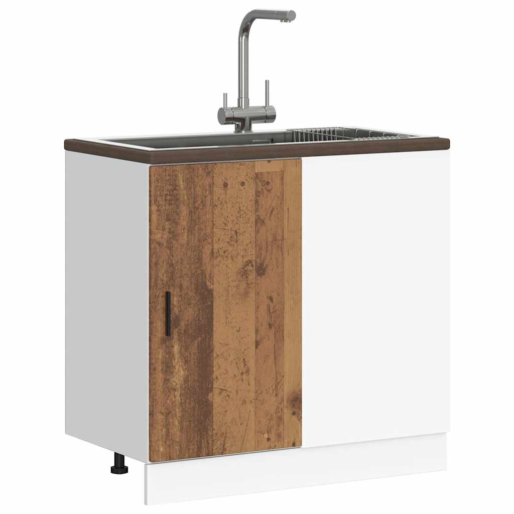 Skříňka Pod Umyvadlo Old Wood Kompozitní Dřevo Staré Dřevo