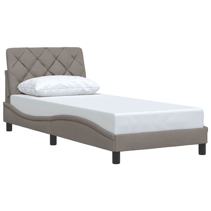 Rám Postele Bez Matrací Taupe 80X200 Cm Textil
