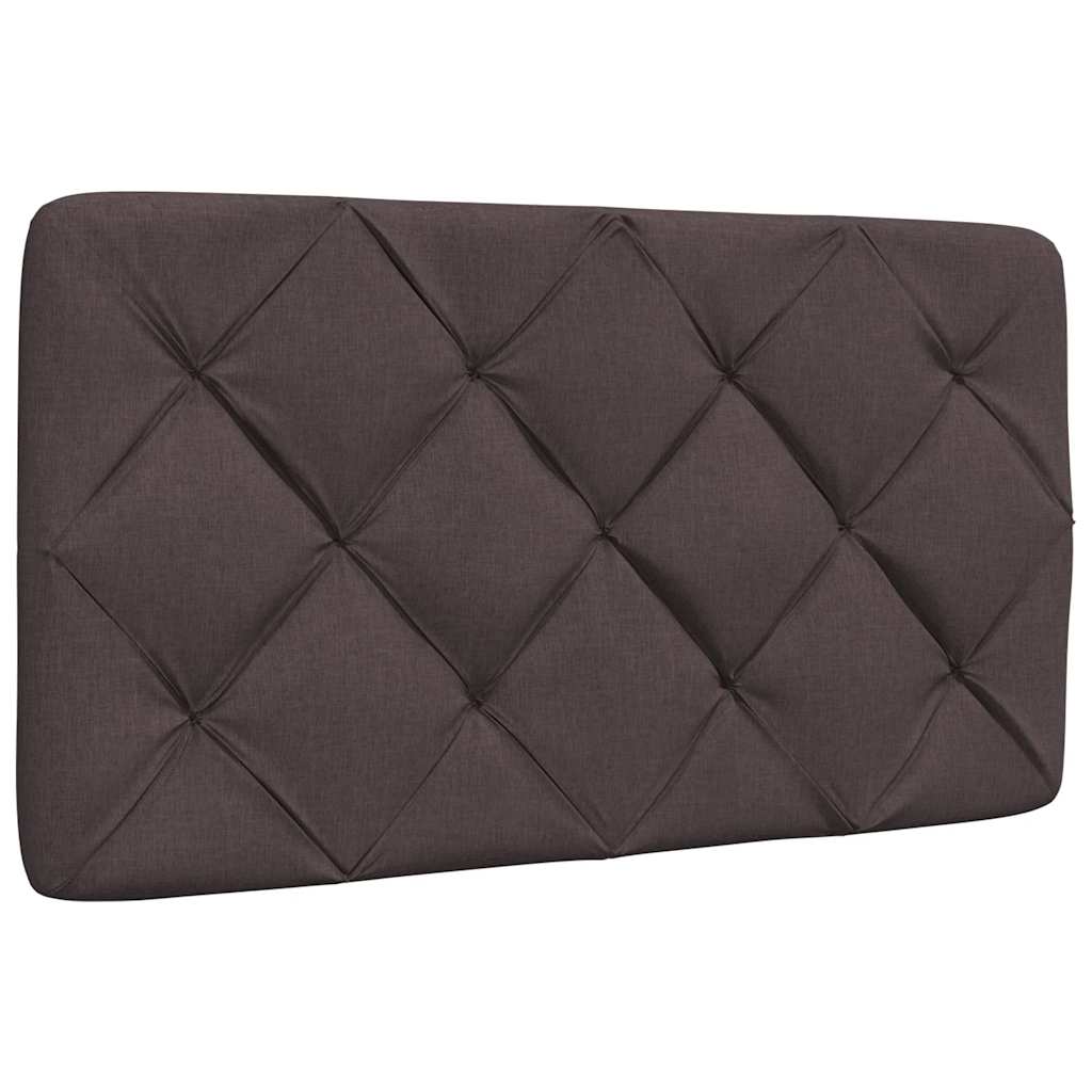 Rám Postele Bez Matrace Tmavě Hnědá 90 X 190 Cm Textil