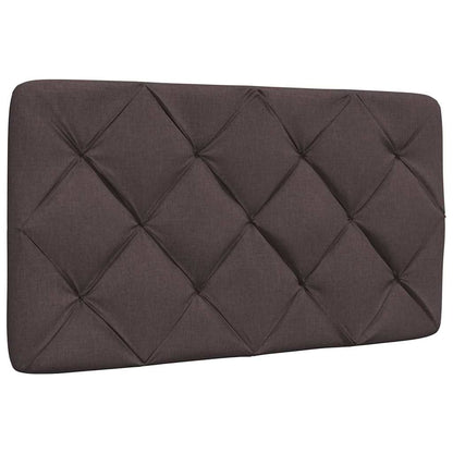 Rám Postele Bez Matrace Tmavě Hnědá 90 X 190 Cm Textil