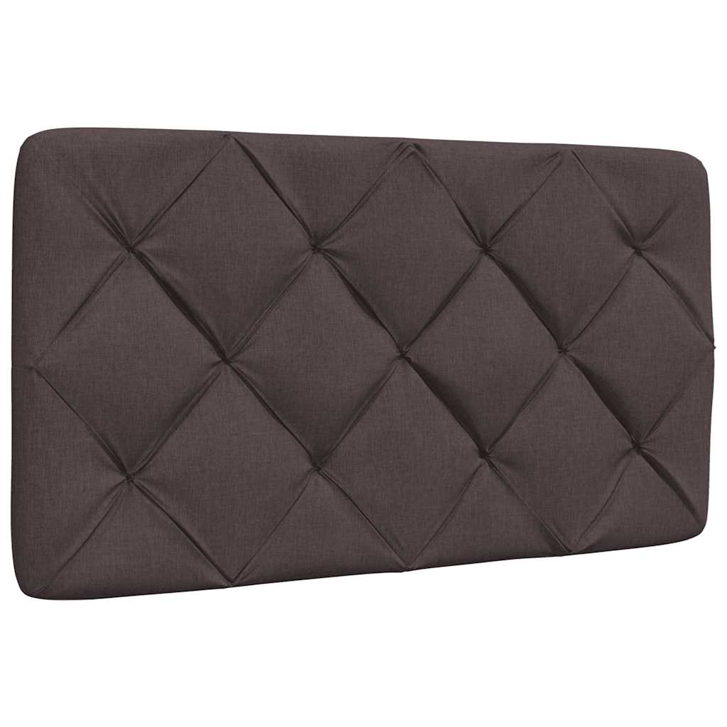 Rám Postele Bez Matrace Tmavě Hnědý 90 X 200 Cm Textil