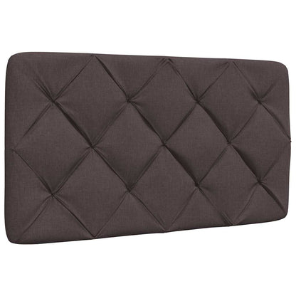 Rám Postele Bez Matrace Tmavě Hnědý 90 X 200 Cm Textil