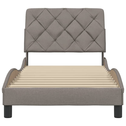 Rám Postele Bez Matrací Taupe 90X200 Cm Textil