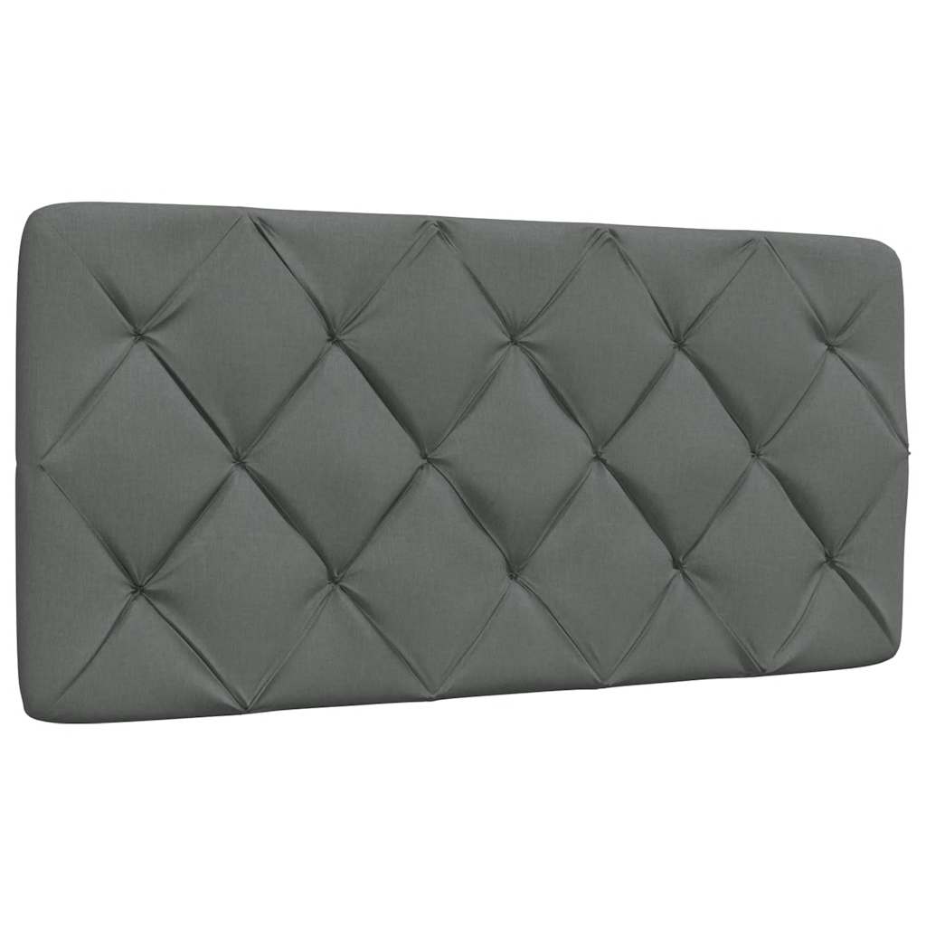 Rám Postele Bez Matrace Tmavě Šedá 100 X 200 Cm Textil