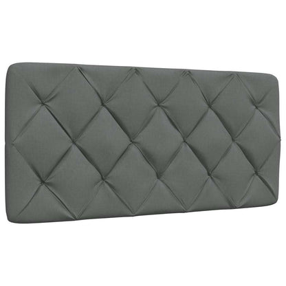 Rám Postele Bez Matrace Tmavě Šedá 100 X 200 Cm Textil