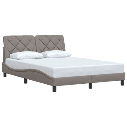 Rám Postele Bez Matrace Taupe 120 X 200 Cm Textil