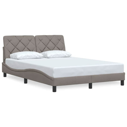 Rám Postele Bez Matrace Taupe 120 X 200 Cm Textil