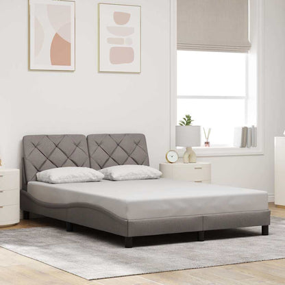 Rám Postele Bez Matrace Taupe 120 X 200 Cm Textil