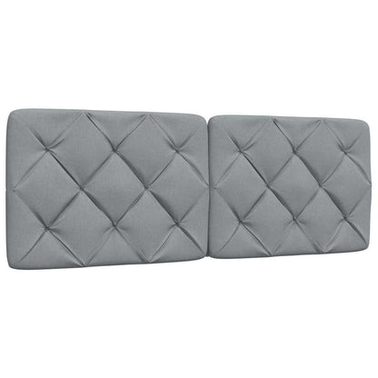 Rám Postele Bez Matrace Světle Šedý 140 X 190 Cm Textil