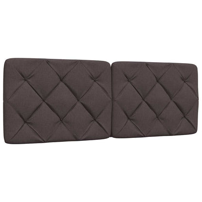 Rám Postele Bez Matrace Tmavě Hnědý 140 X 190 Cm Textil