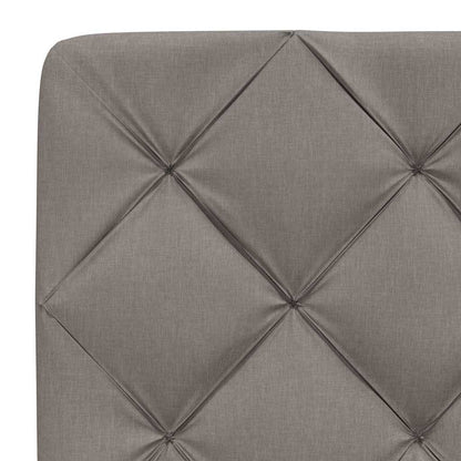 Rám Postele Bez Matrace Taupe 140 X 190 Cm Textil