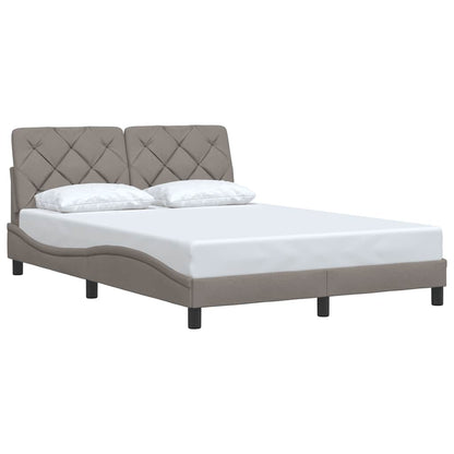 Rám Postele Bez Matrace Taupe 140 X 200 Cm Textil