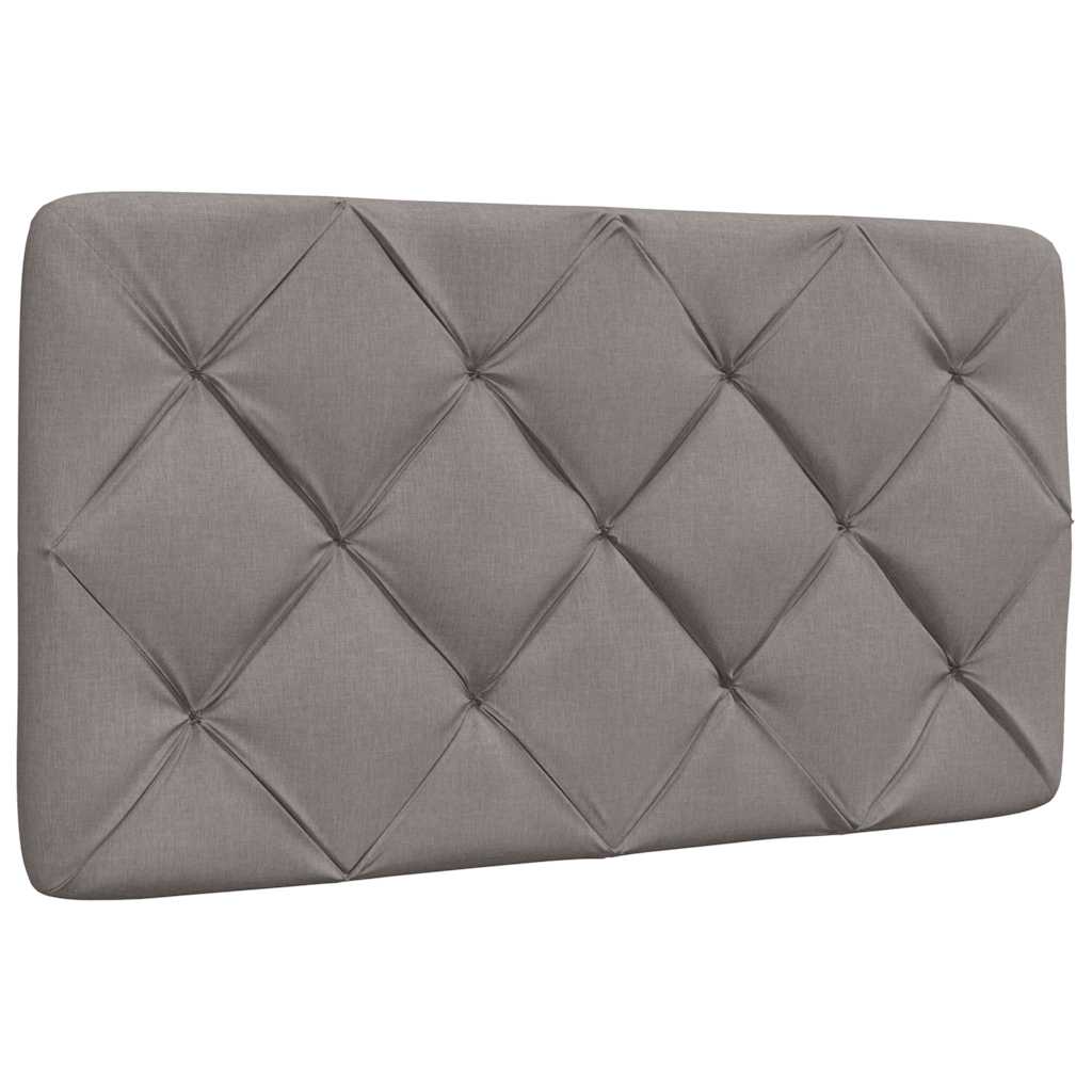 Rám Postele S Led Bez Matrace Taupe 80X200 Cm Látka