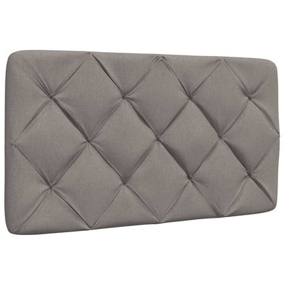 Rám Postele S Led Bez Matrace Taupe 90X200 Cm Látka