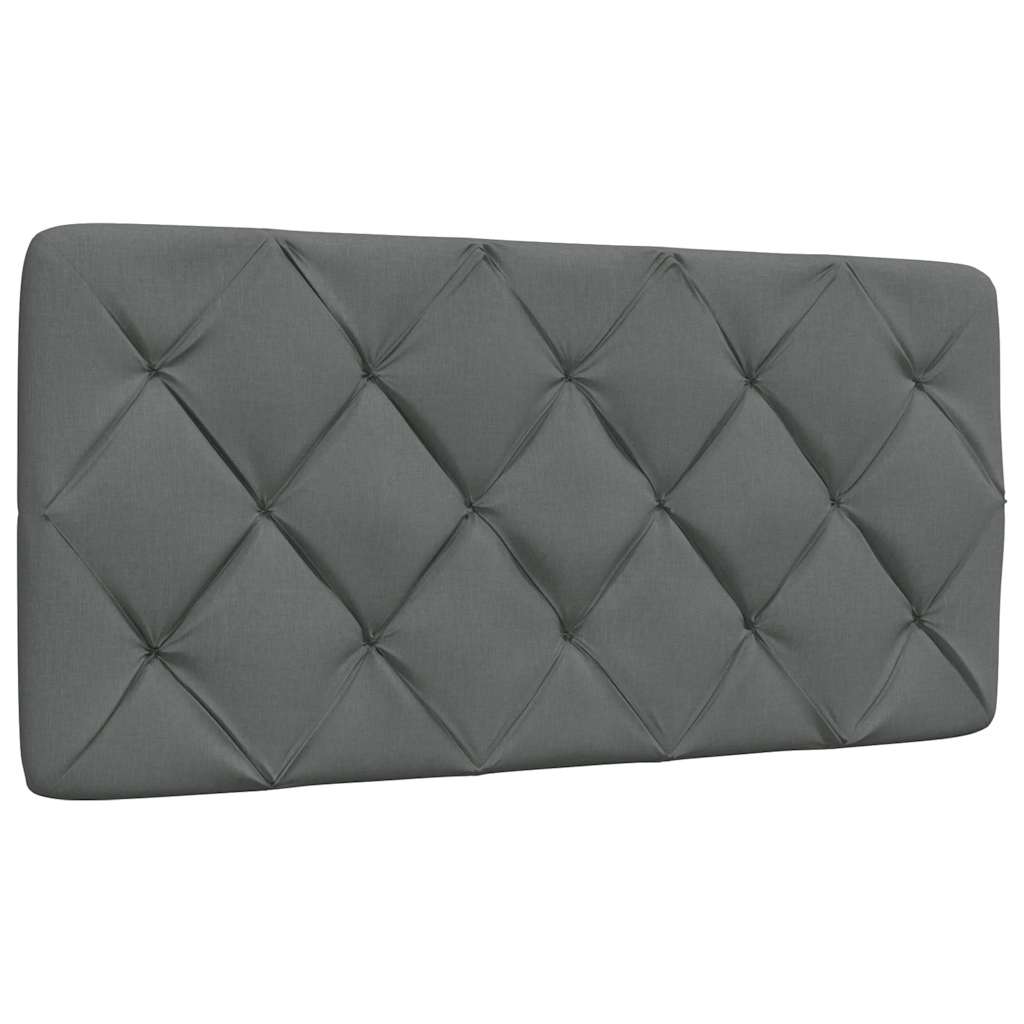 Rám Postele S Led Bez Matrace Tmavě Šedá 100X200 Cm Látka