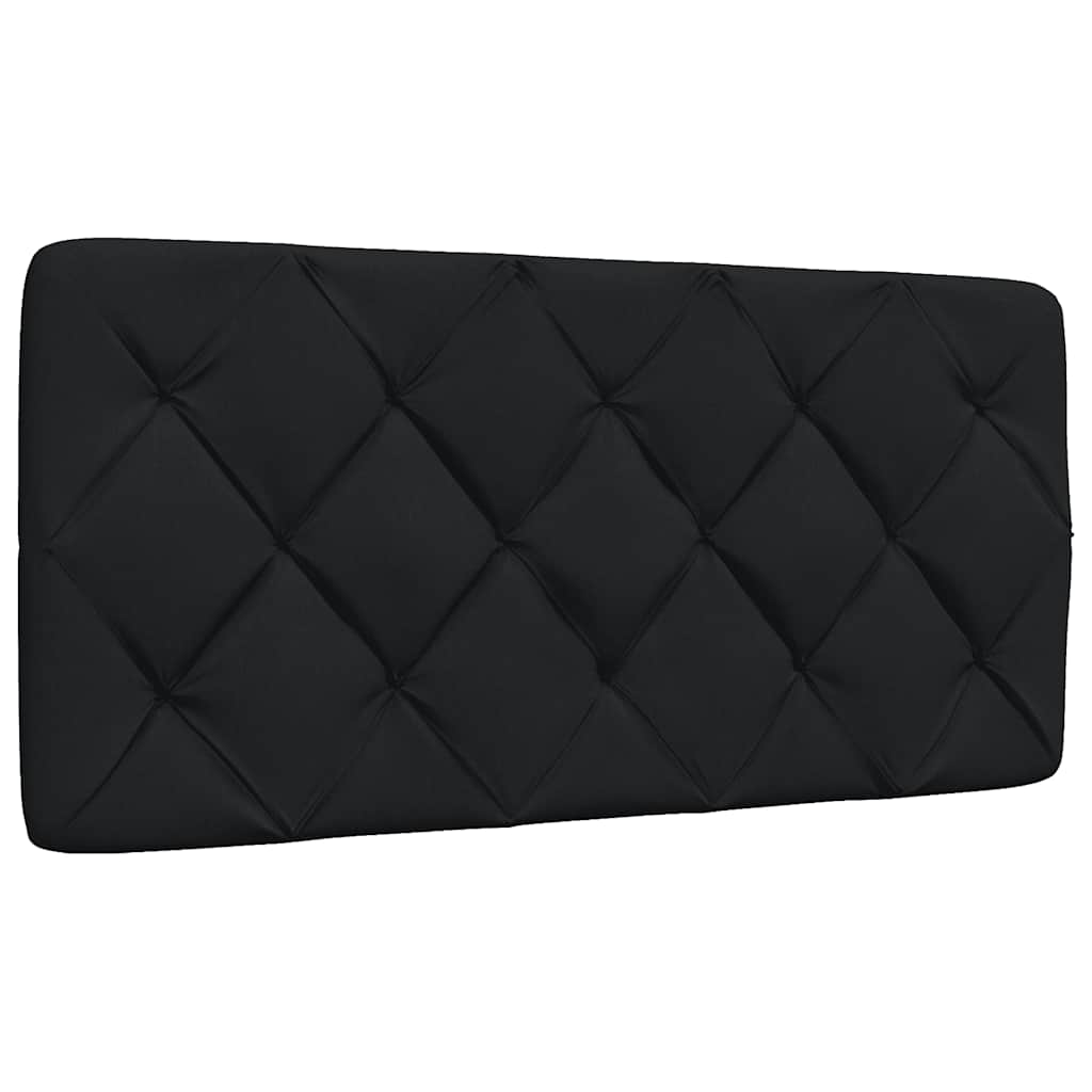 Rám Postele S Led Bez Matrace Černý 100X200 Cm Látka
