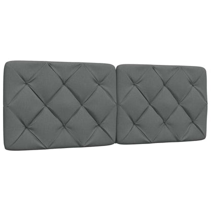 Rám Postele S Led Bez Matrace Tmavě Šedá 120X200 Cm Látka