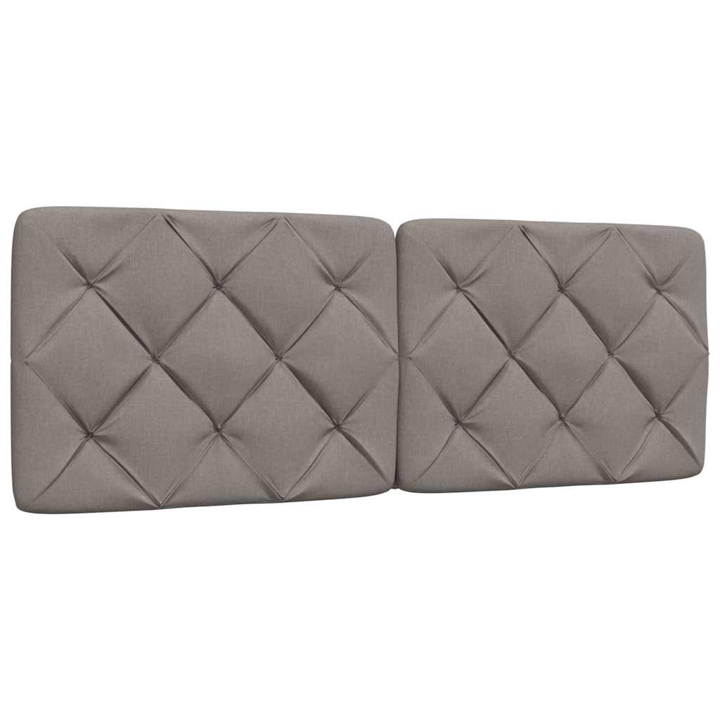 Rám Postele S Led Bez Matrace Taupe 120X200 Cm Látka
