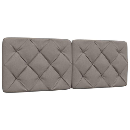 Rám Postele S Led Bez Matrace Taupe 120X200 Cm Látka