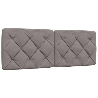 Rám Postele S Led Bez Matrace Taupe 140X190 Cm Látka