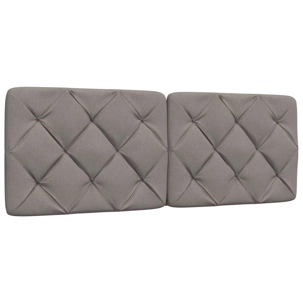 Rám Postele S Led Bez Matrace Taupe 140X200 Cm Látka