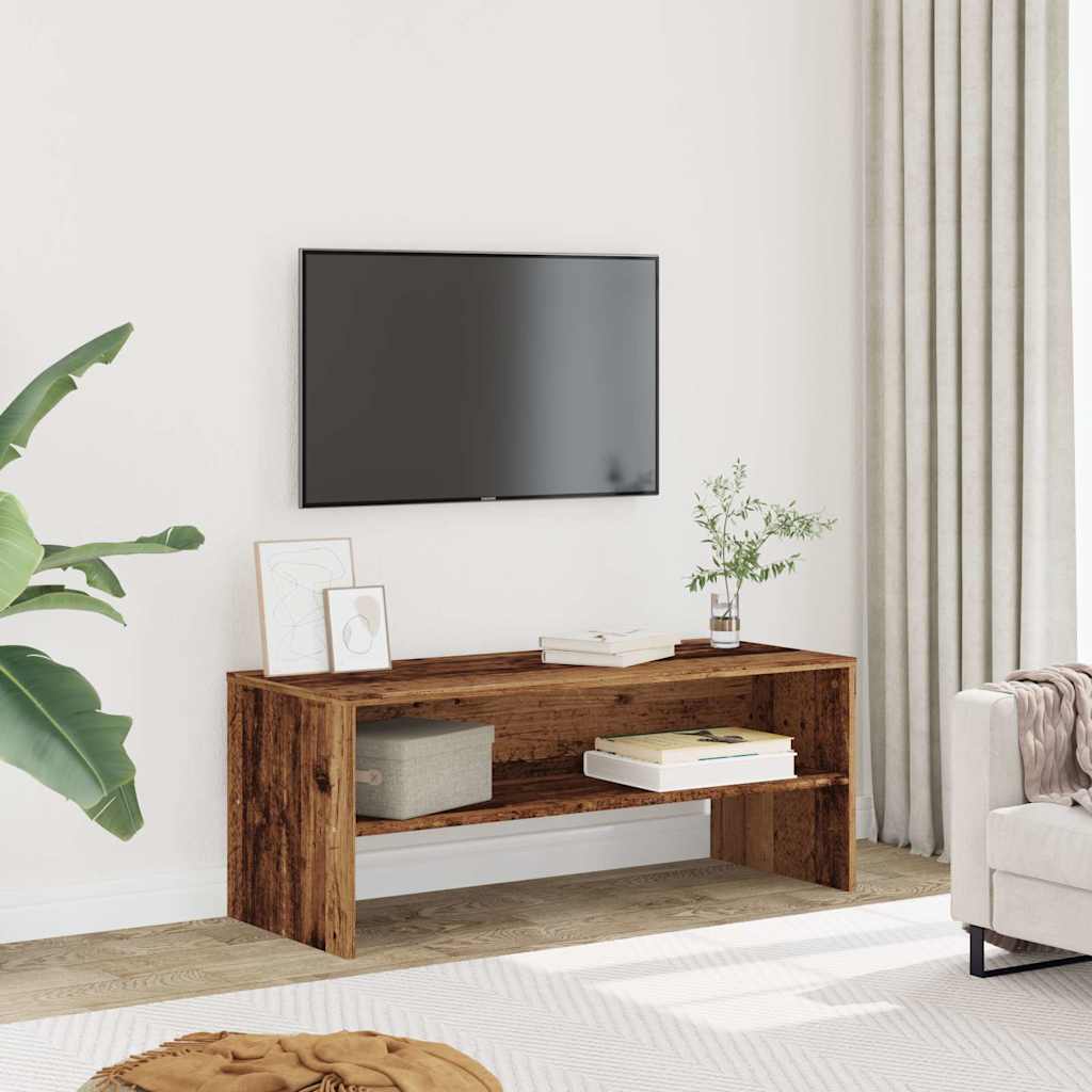 Tv Skříňka Šedá Sonoma 100 X 40 X 40 Cm Kompozitní Dřevo